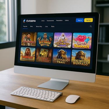 Evospin - Modernes Desktop Design - Benutzerfreundliche Plattform