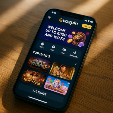 Evospin - Mobile Casino Plattform - Smartphone und Tablet optimiert